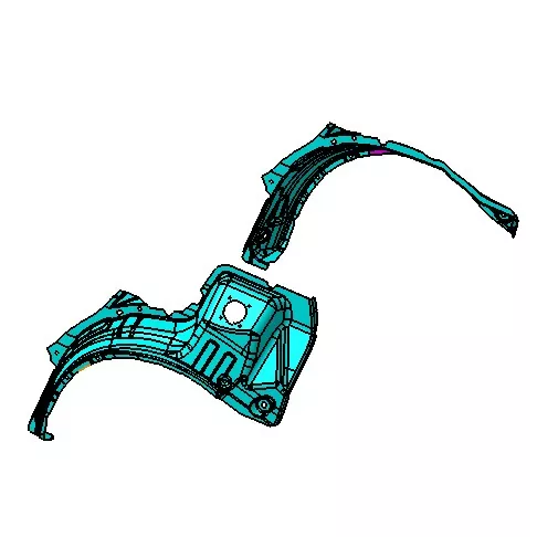 Automotive Wheel Arch Wheel Cover Injeksi Mould